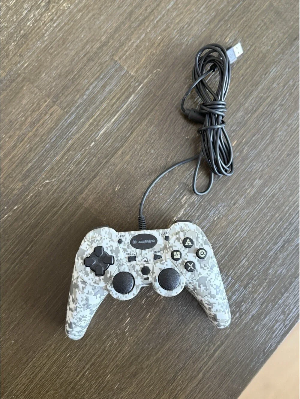Snakebyte SB01426 PS3 Wired USB Controller Digital Camo PlayStation 3 Tested